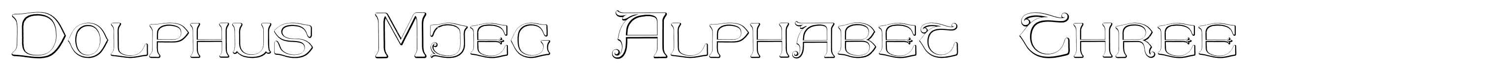 Dolphus Mieg Alphabet Three